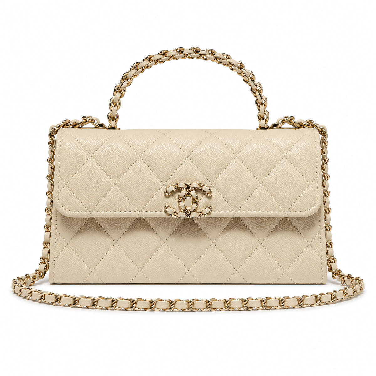 Chanel Quilted Chain Crossbody Flap Bag