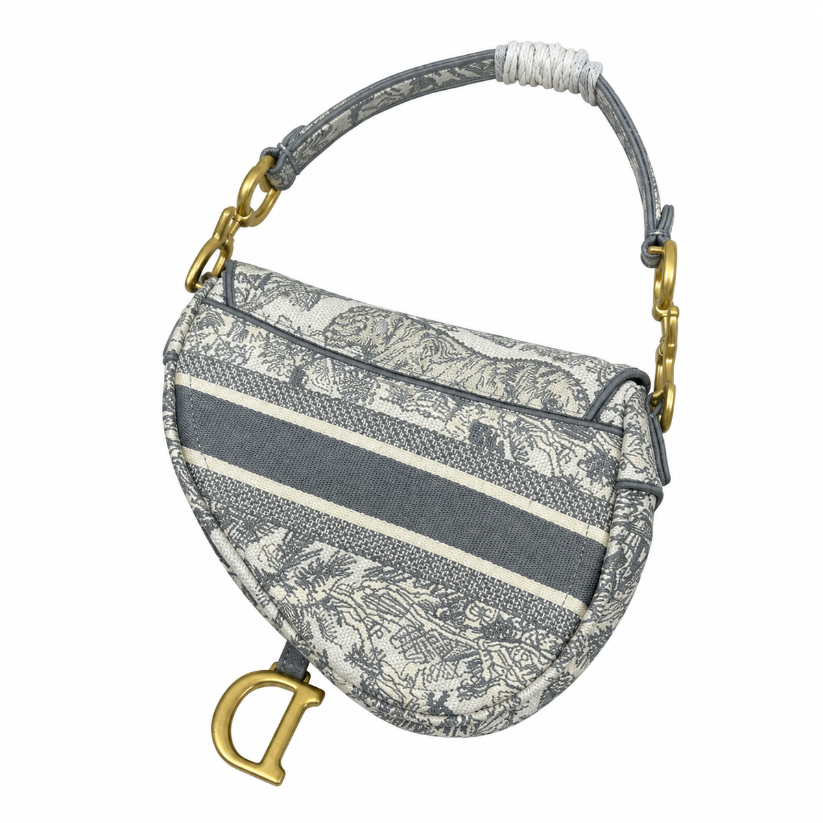 Dior Quilted Cannage Flap Shoulder Bag with Adjustable Strap