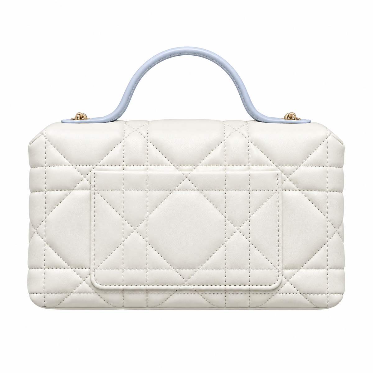 Dior Quilted Cannage Convertible Crossbody Bag with Top Handle