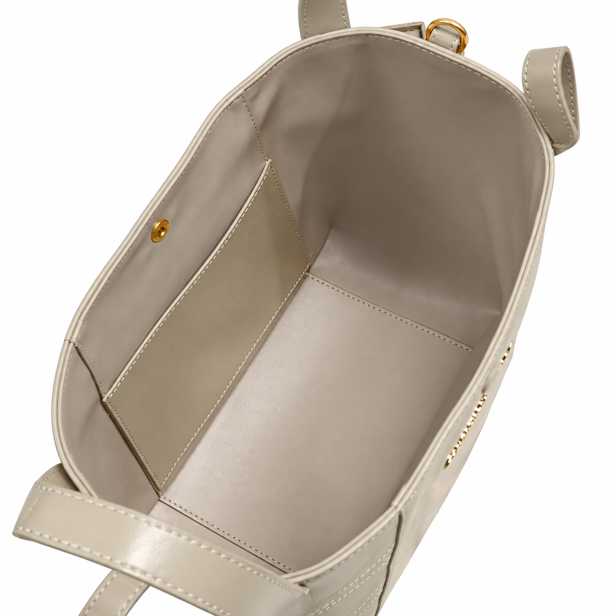 Dior Toujours Small Tote Bag in Stone with Christian Dior Logo
