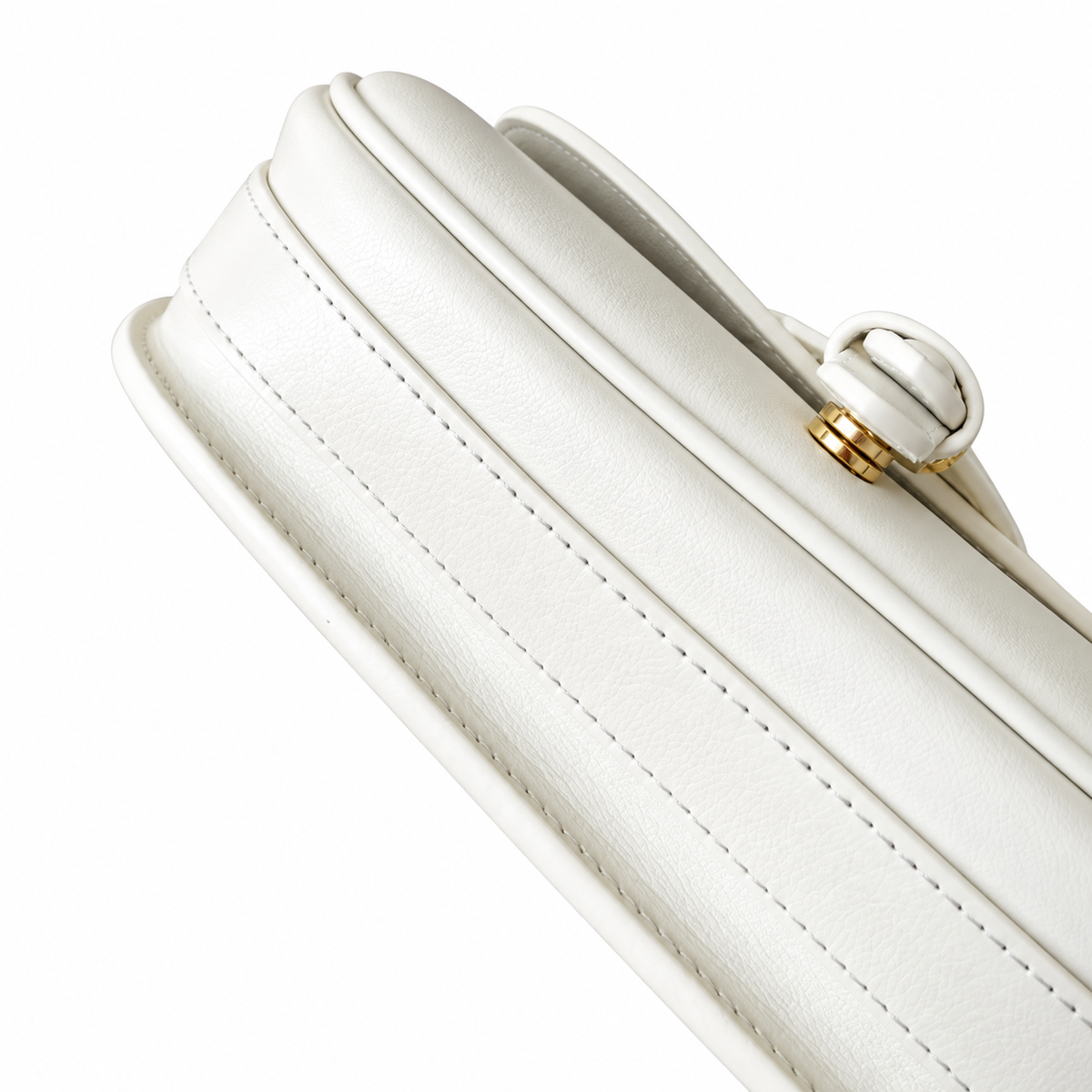 Dior White Quilted Flap Shoulder Bag