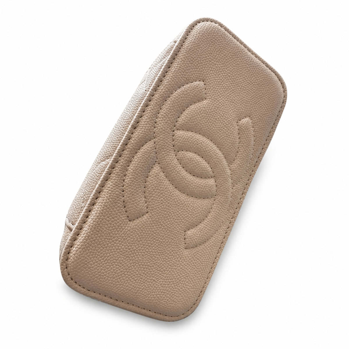 Chanel Cream Quilted Mini Vanity Bag
