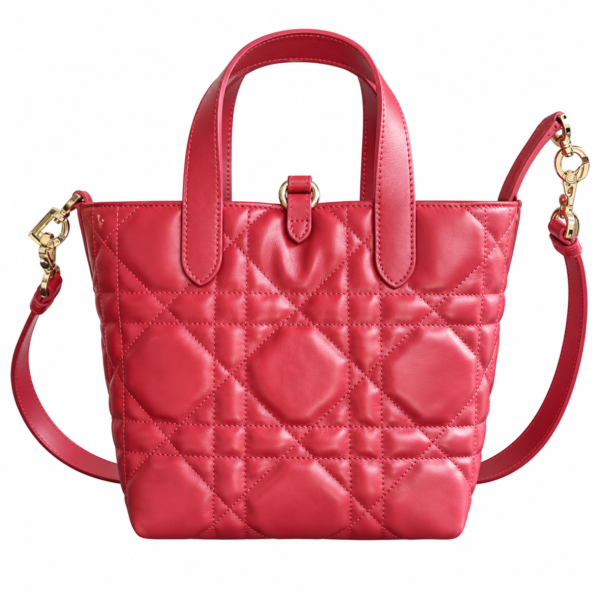 Dior Quilted Cannage Mini Doctor Top Handle Bag with Removable Strap