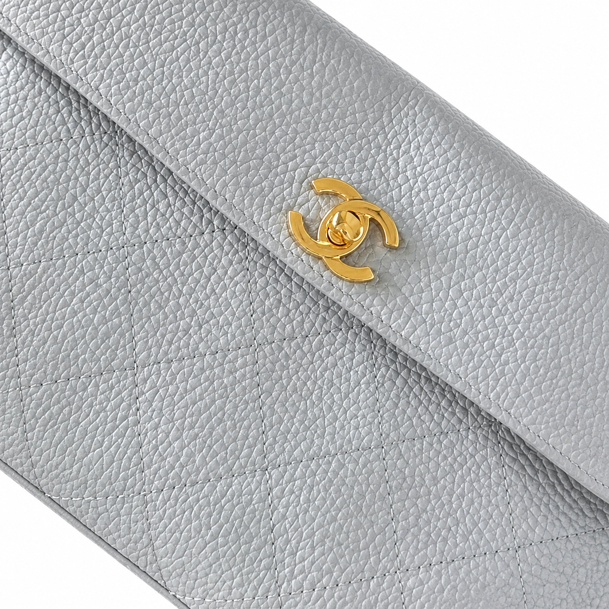Chanel Quilted Metal Accent Shoulder Bag