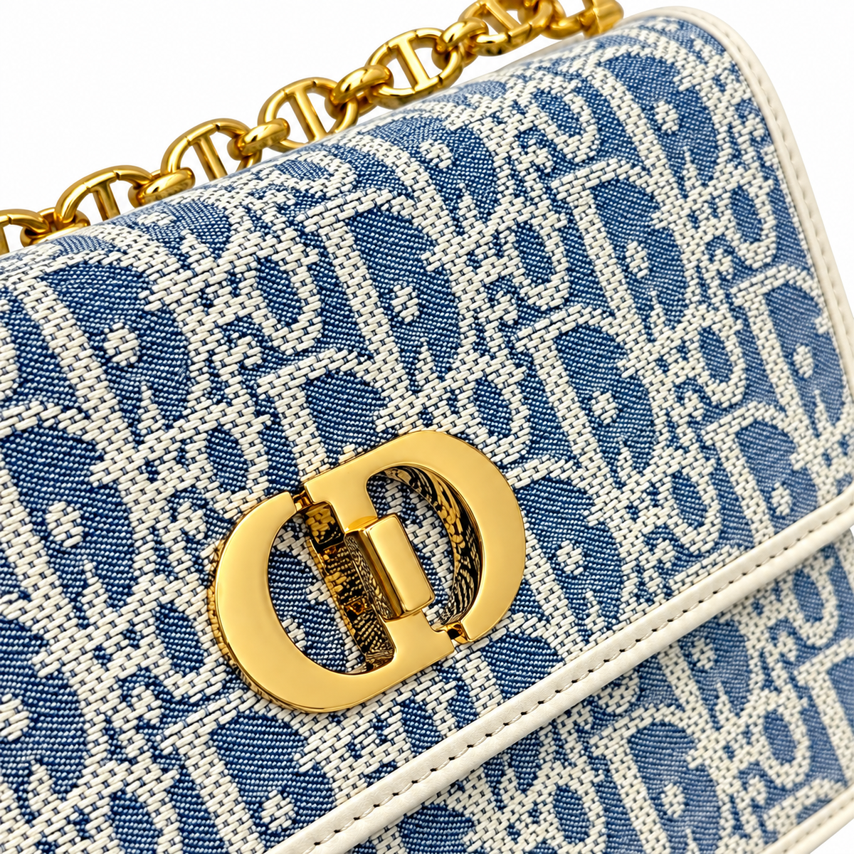 Dior Quilted Cannage Mini Flap Shoulder Bag with Adjustable Strap