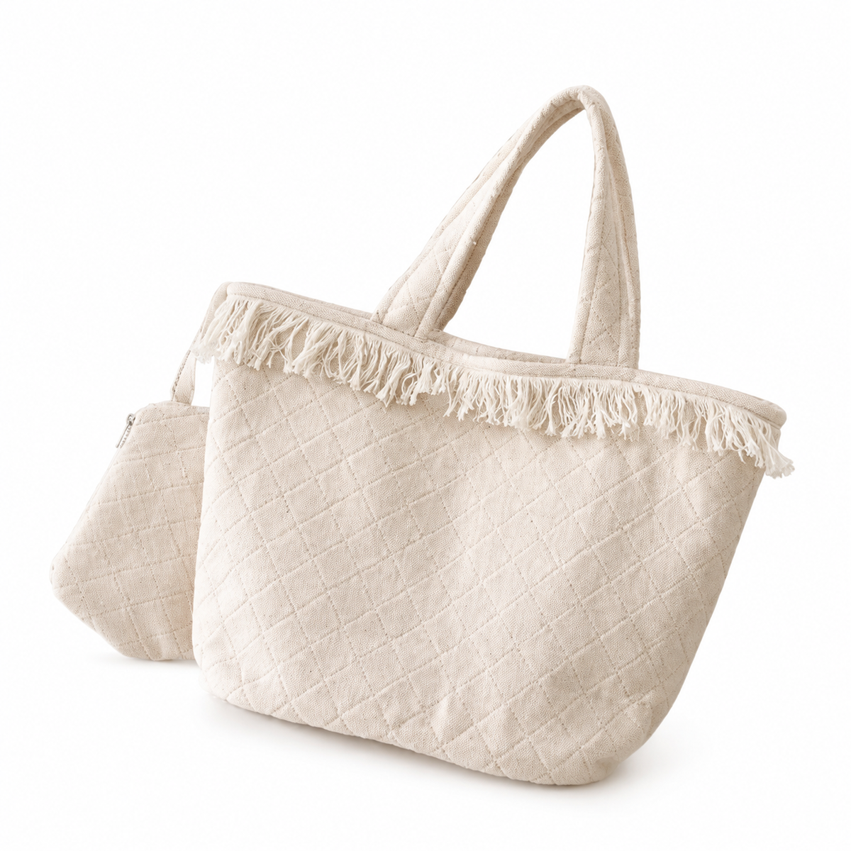 Chanel Quilted Oversized Travel Tote Bag