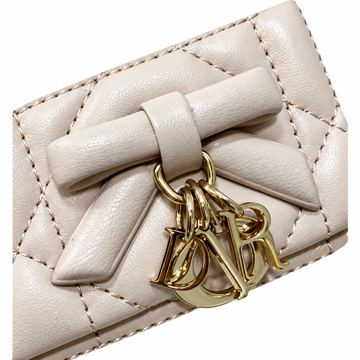 Dior Quilted Cannage Convertible Crossbody Bag with Top Handle