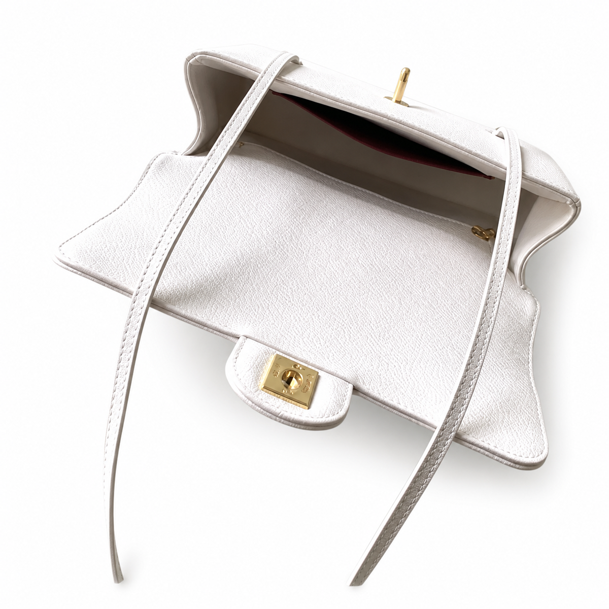 Chanel White Flap Shoulder Bag