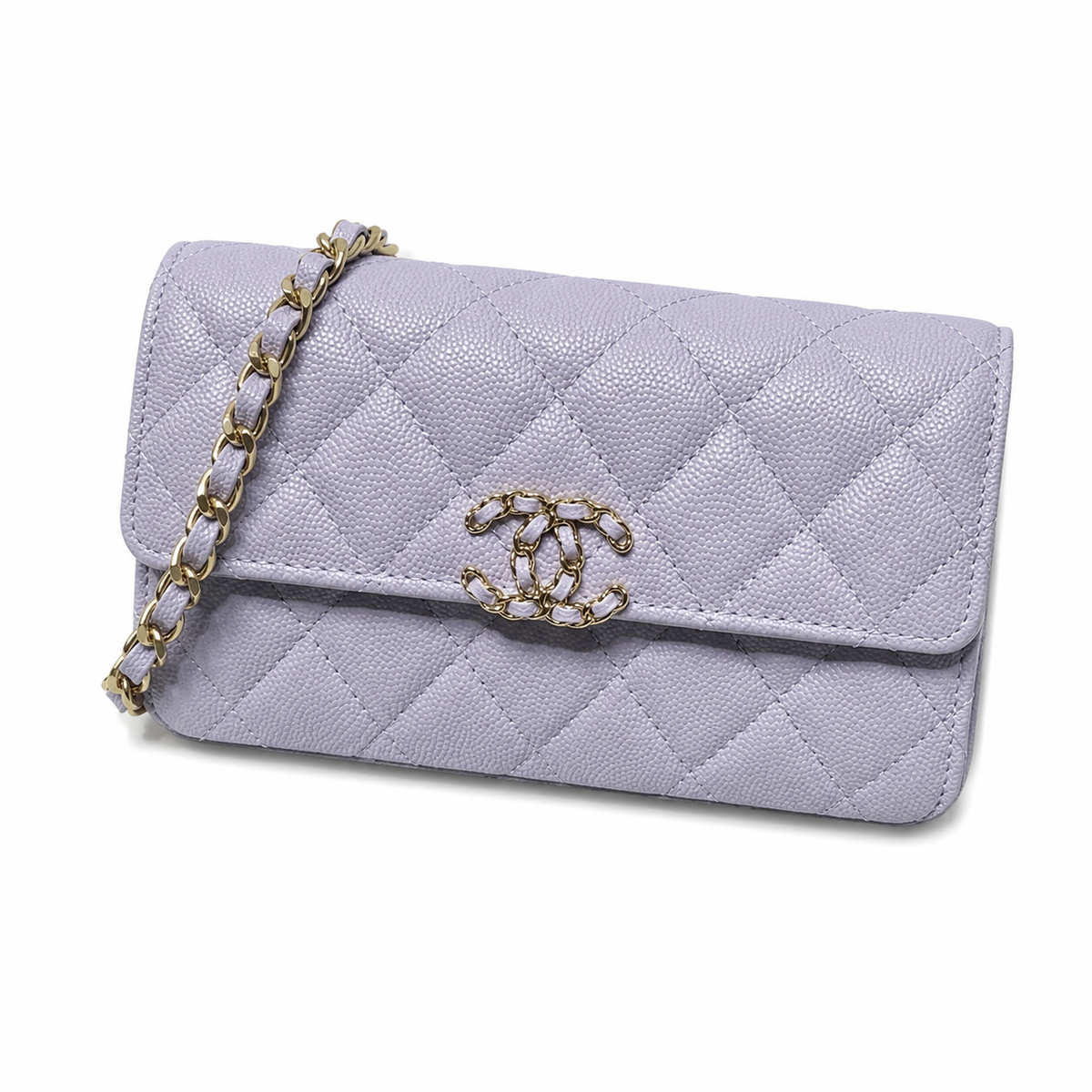Chanel Quilted Leather Chain Crossbody Bag