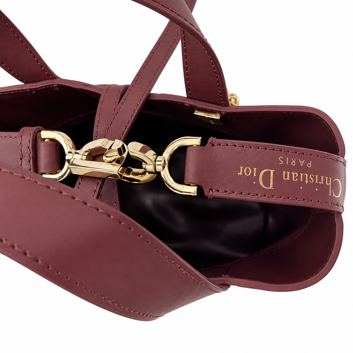 Dior Quilted Cannage Mini Doctor Bag with Top Handle and Removable Strap