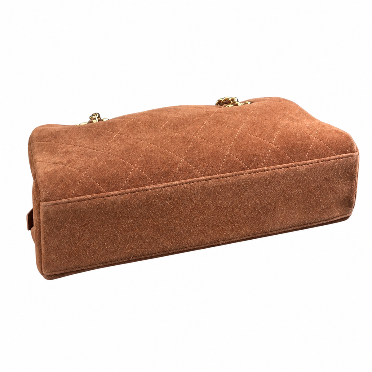 Chanel Brown Quilted Chain Shoulder Bag