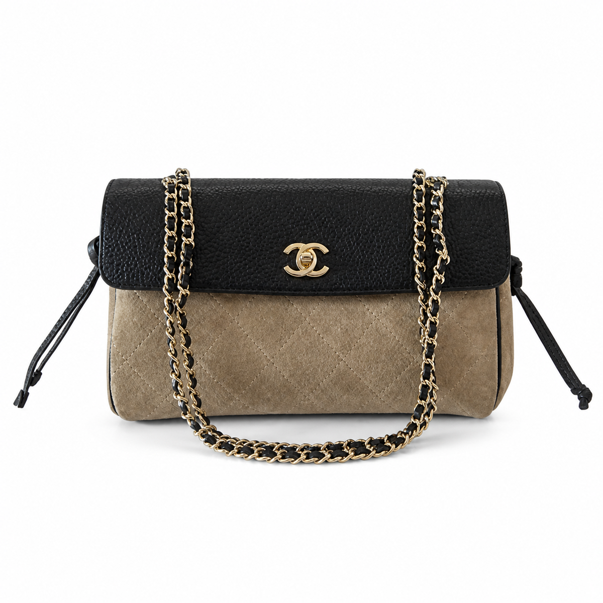 Chanel Beige Quilted Flap Shoulder Bag
