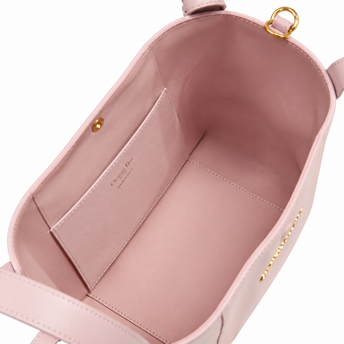 Dior Toujours Small Tote Bag in Blush Pink with Christian Dior Logo