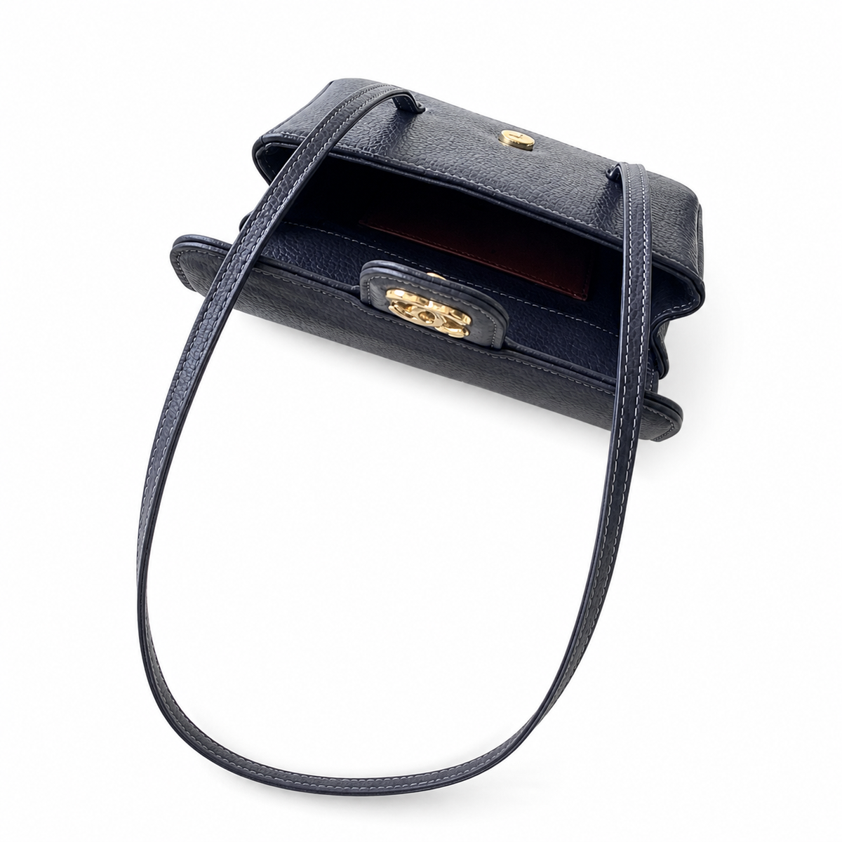 Chanel Black Textured Flap Crossbody Bag