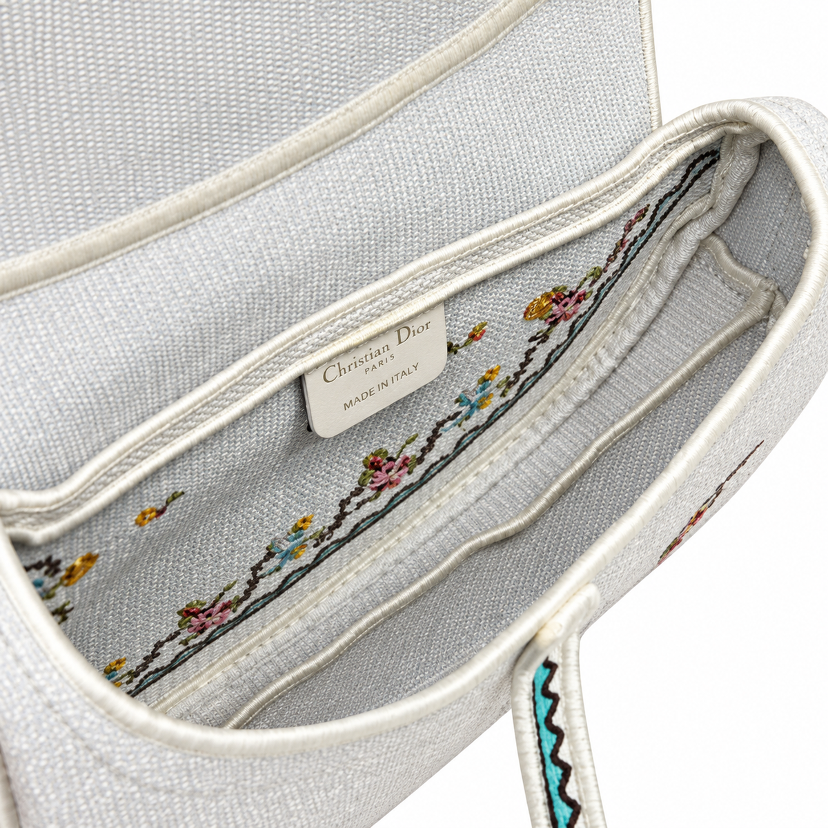 Dior Quilted Cannage Flap Shoulder Bag with Adjustable Strap