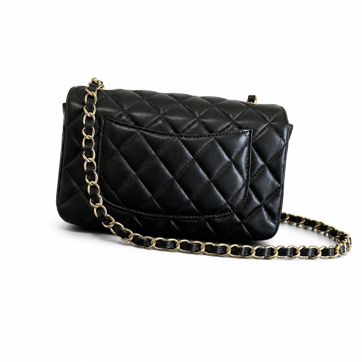 Chanel Black Quilted Charm Flap Bag