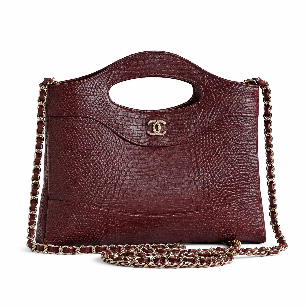 Chanel CC Quilted Top Handle Bag