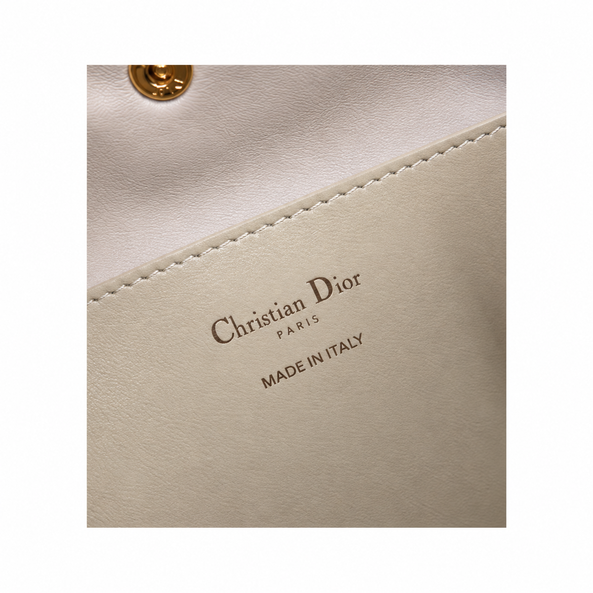 Dior Toujours Small Tote Bag in Stone with Christian Dior Logo