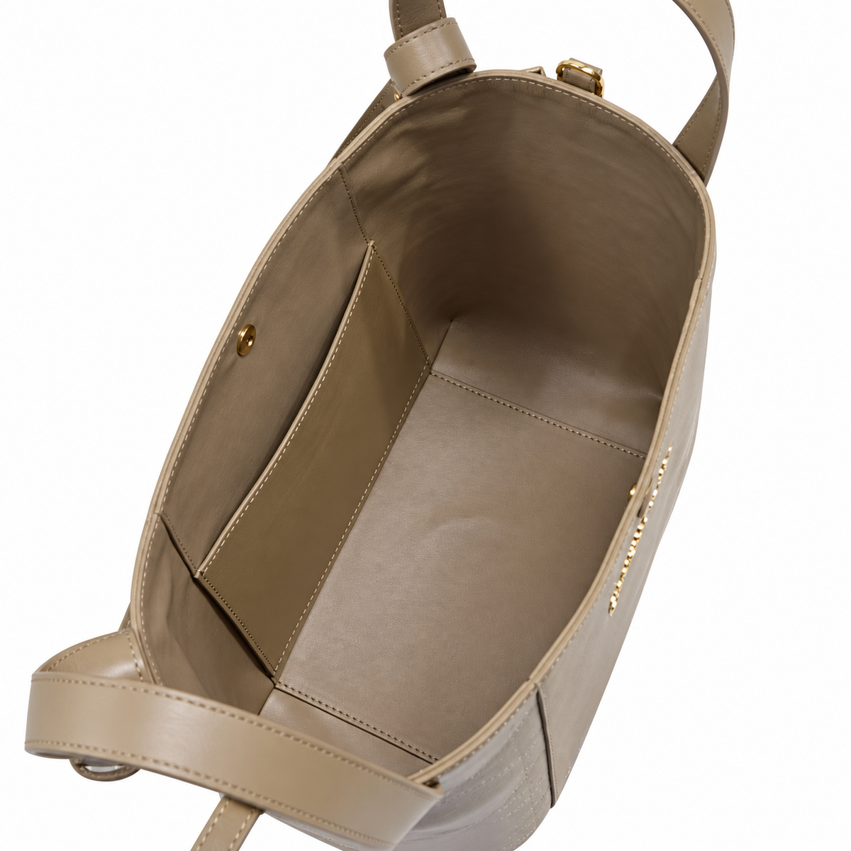 Dior Toujours Small Tote Bag in Taupe with Christian Dior Logo