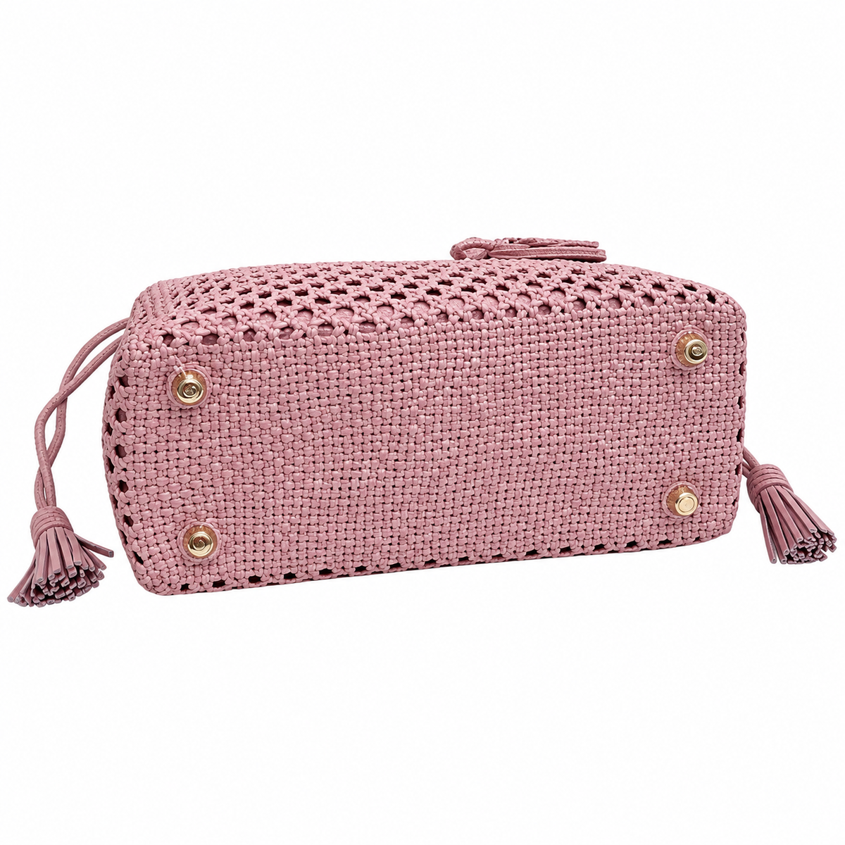 Lady Dior Medium Wicker Bag in Blush Pink