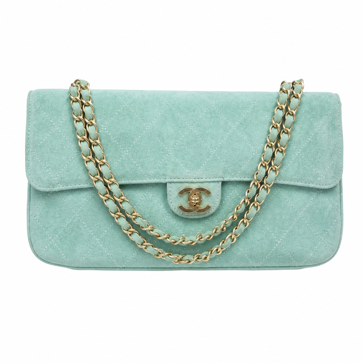 Chanel Mint Quilted Flap Shoulder Bag