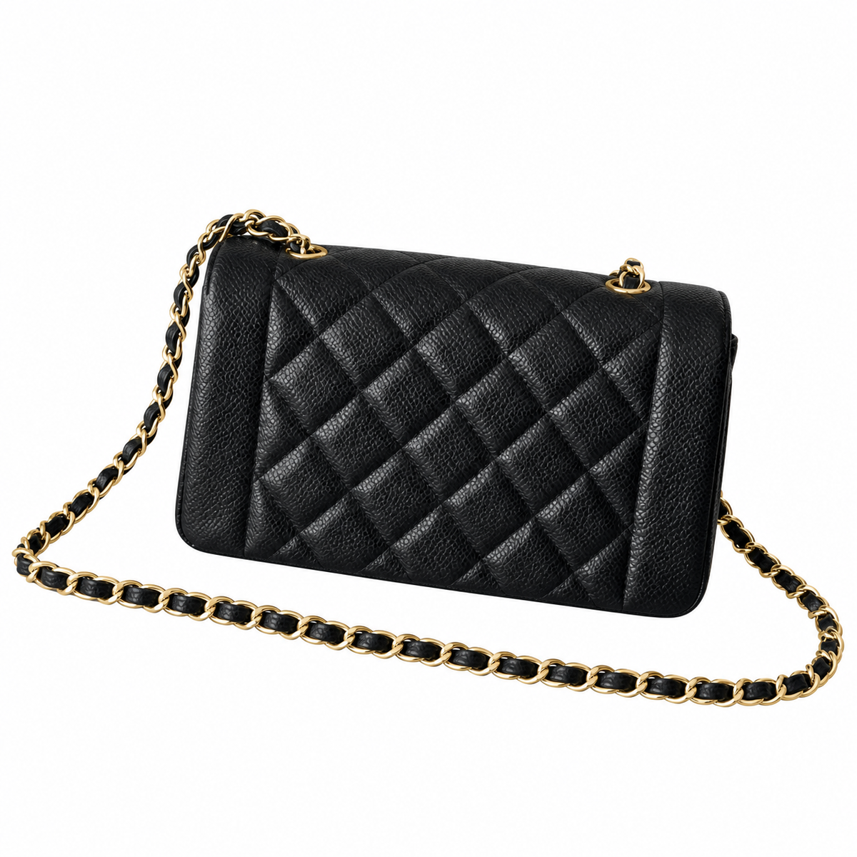 Chanel Black Caviar Quilted Classic Flap Bag