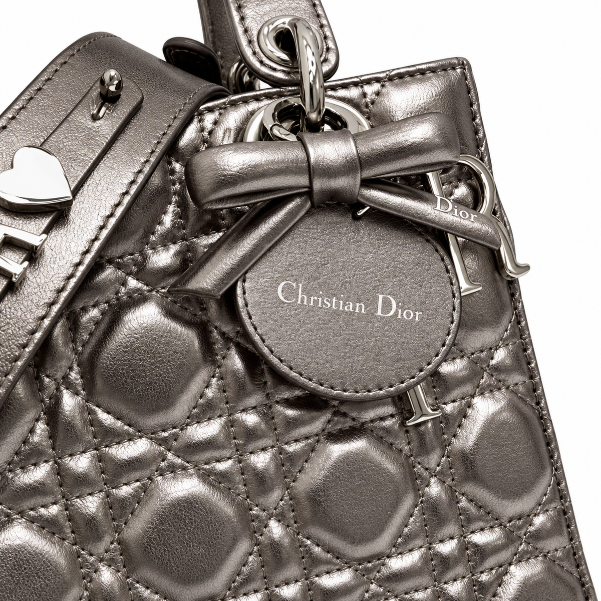 Dior Quilted Cannage Slim Chain Shoulder Bag with Adjustable Strap