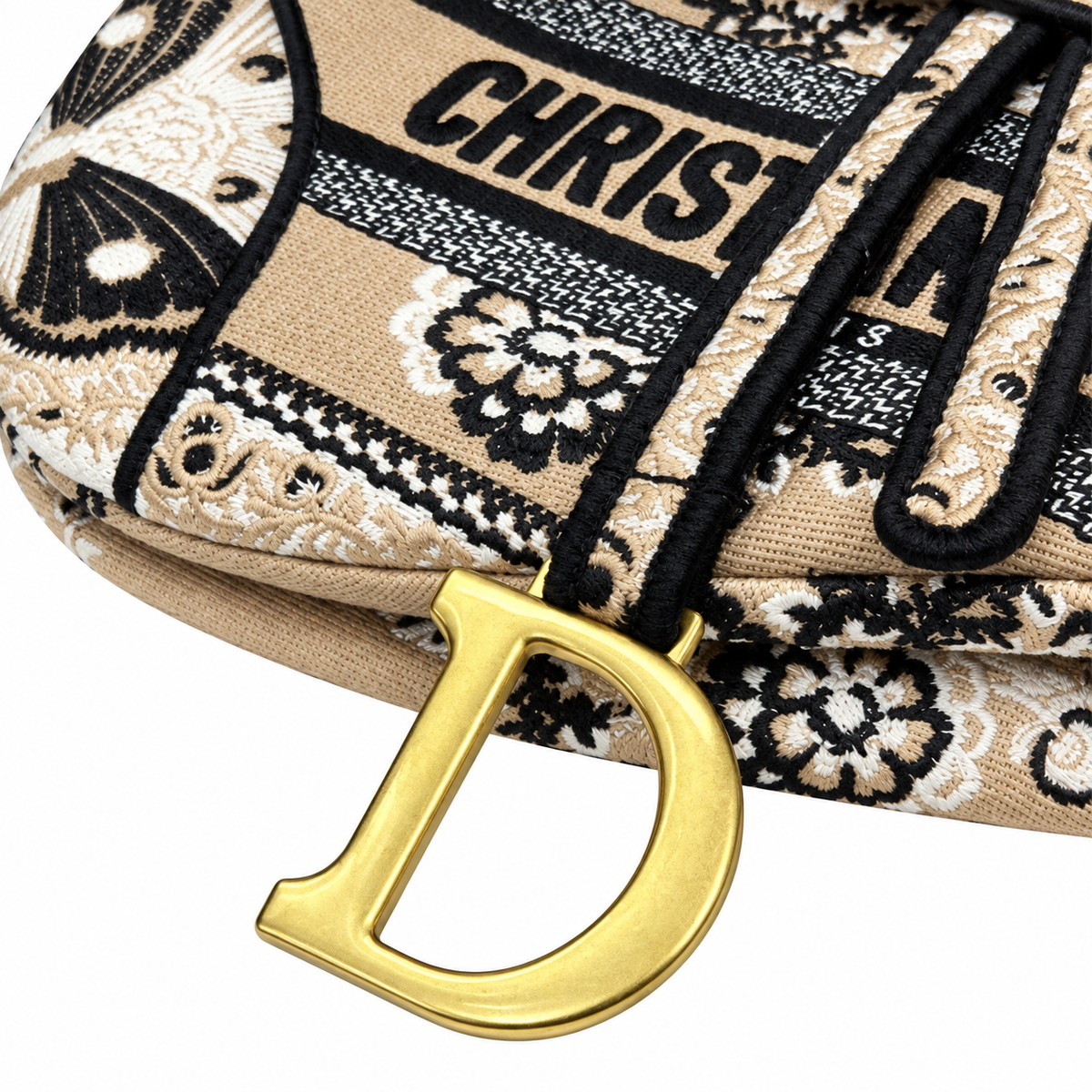 Dior Quilted Cannage Flap Shoulder Bag with Adjustable Strap