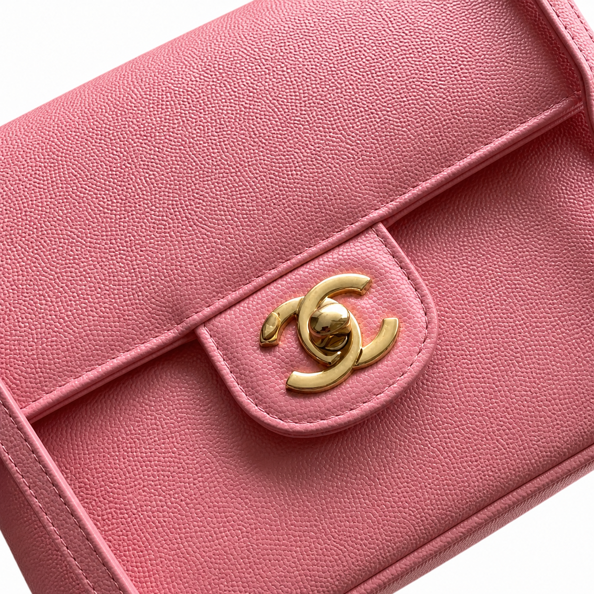 Chanel Bright Pink Flap Shoulder Bag