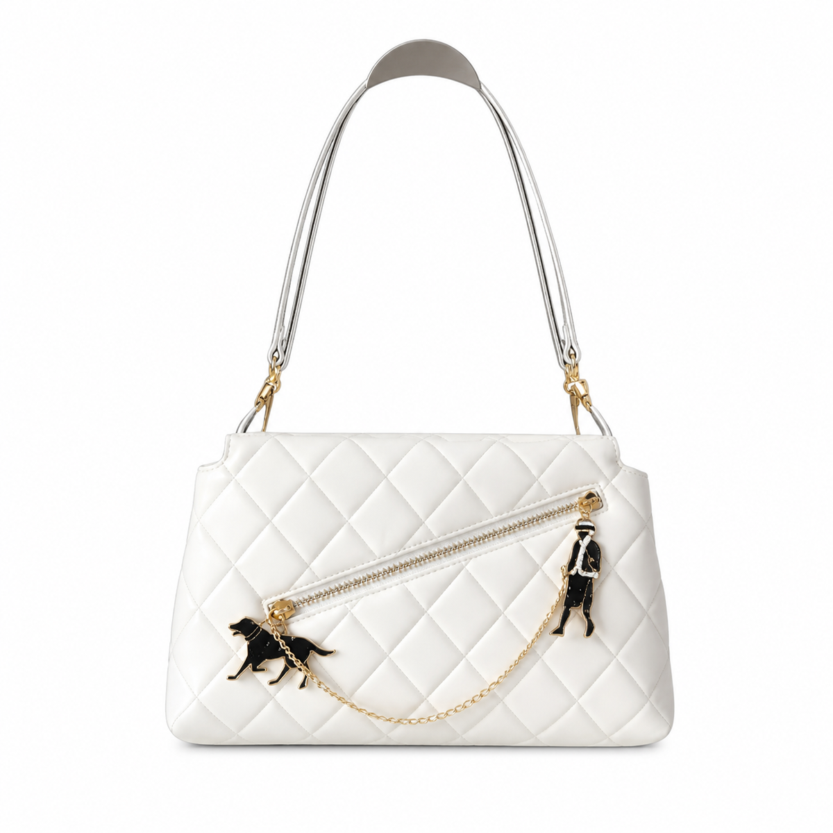 Chanel White Quilted Shoulder Bag