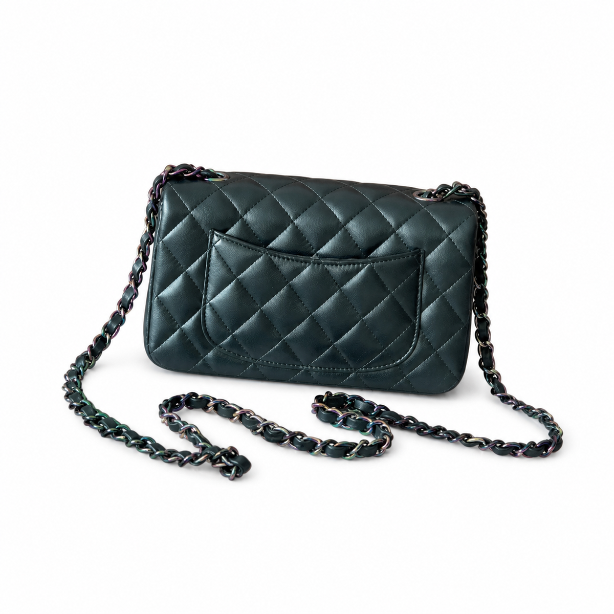 Chanel Dark Teal Quilted Flap Bag