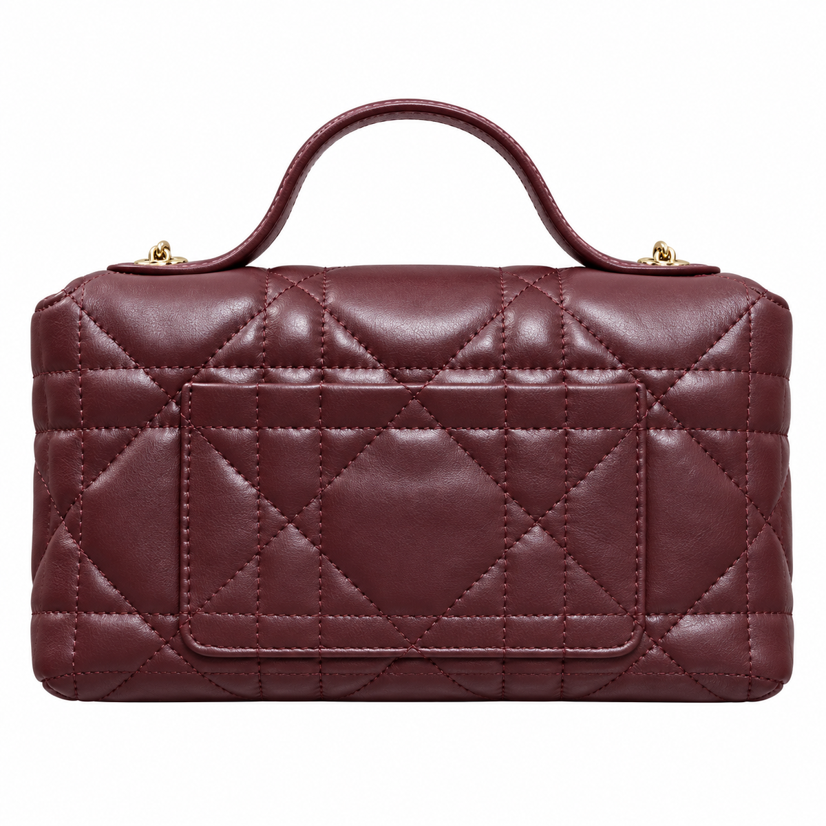 Dior Quilted Cannage Convertible Crossbody Bag with Top Handle