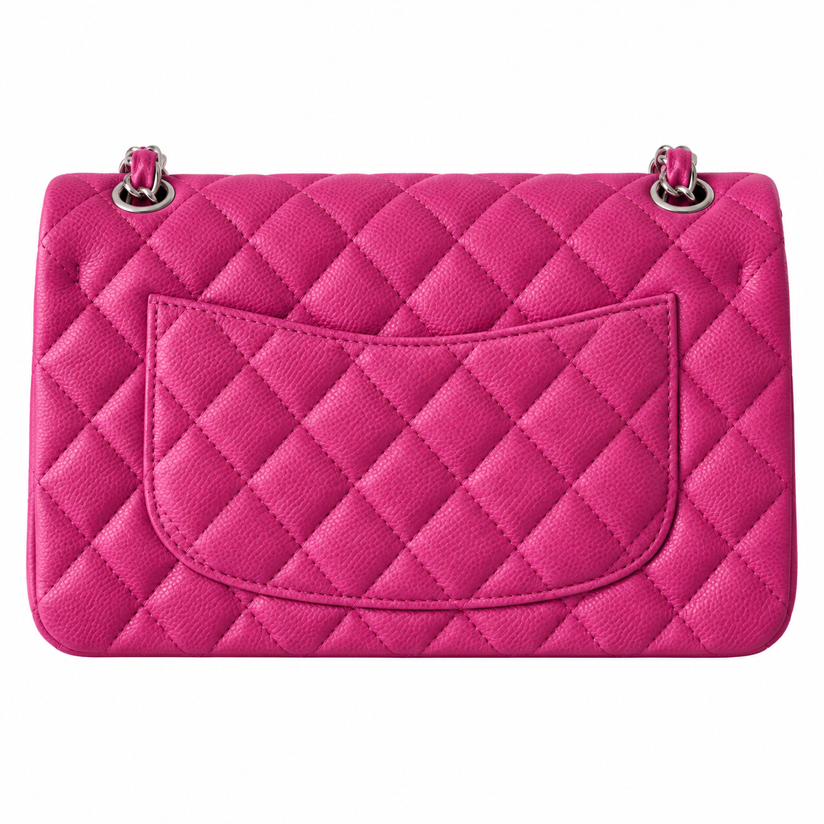 Chanel Fuchsia Caviar Quilted Mini Classic Flap Bag