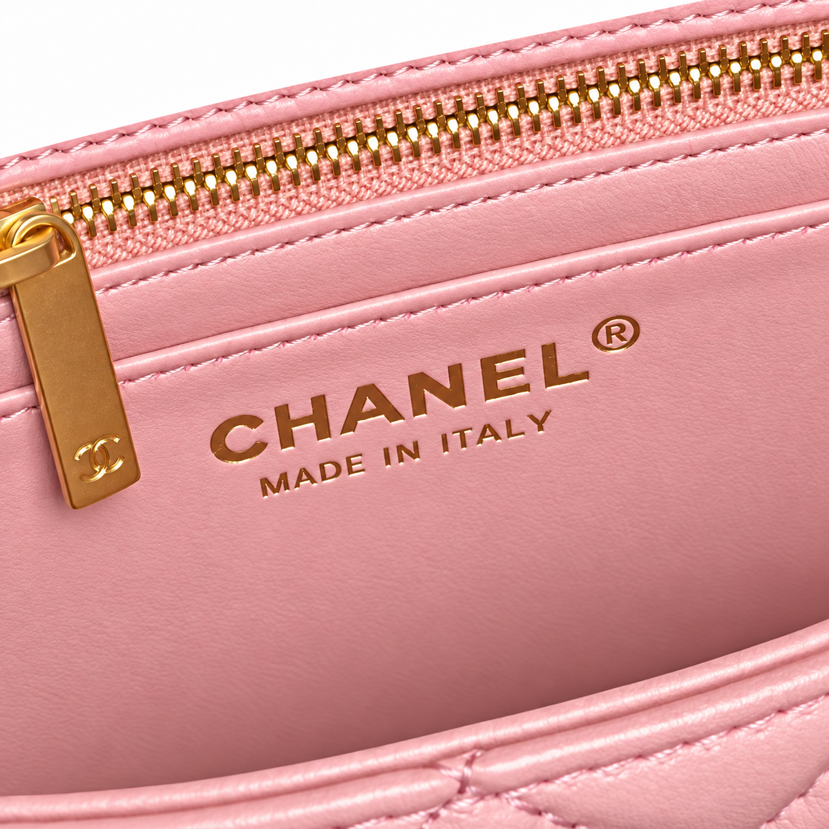 Chanel Quilted Lambskin Top Handle Flap Bag