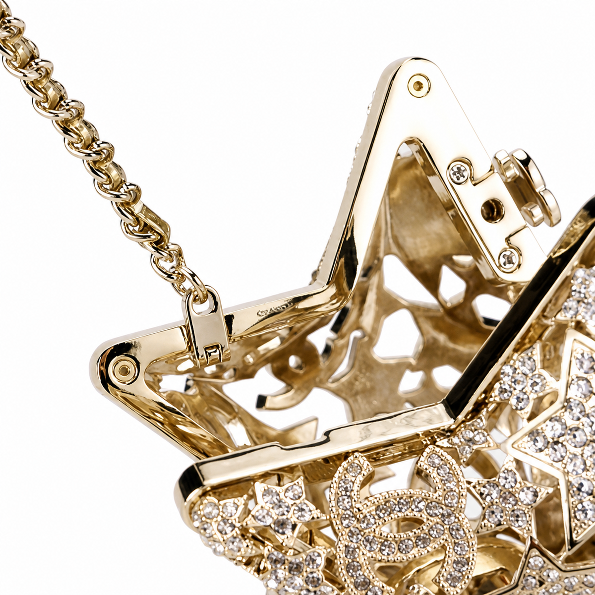 Chanel Crystal Star Clutch Bag