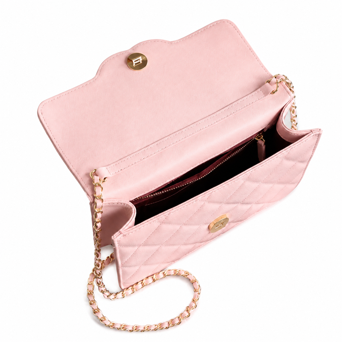 Chanel Structured Quilted Top Handle Bag