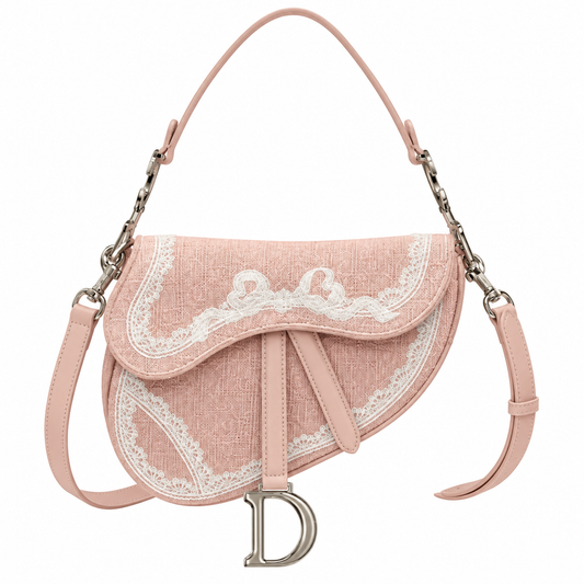 Dior Quilted Cannage Flap Shoulder Bag with Adjustable Strap