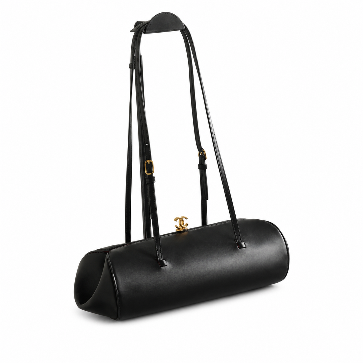 Chanel Black Cylinder Shoulder Bag