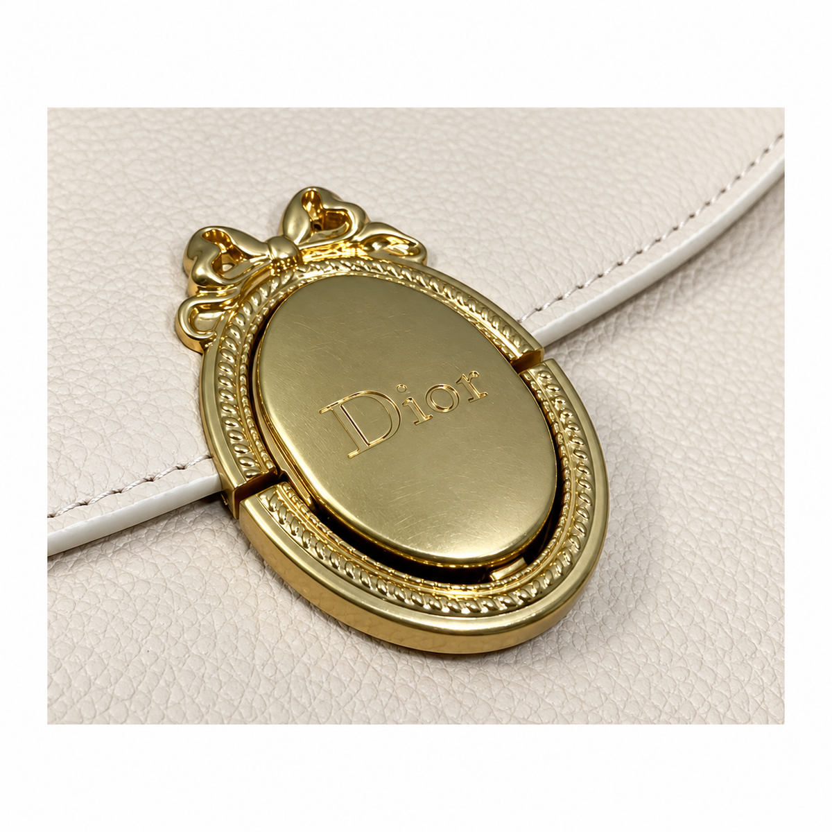 Dior Quilted Cannage Flap Shoulder Bag with Adjustable Strap