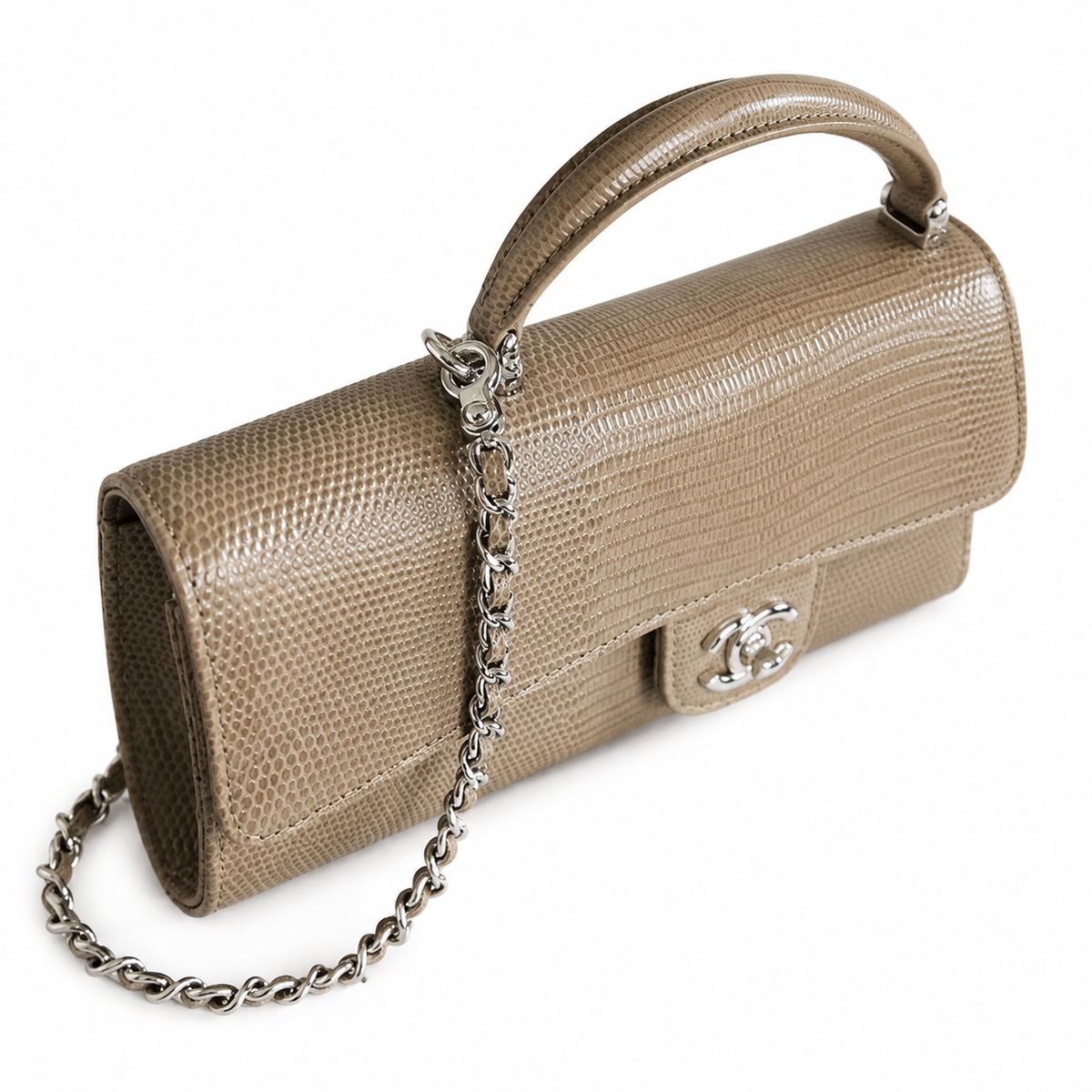 Chanel Diamond Quilted Top Handle Bag