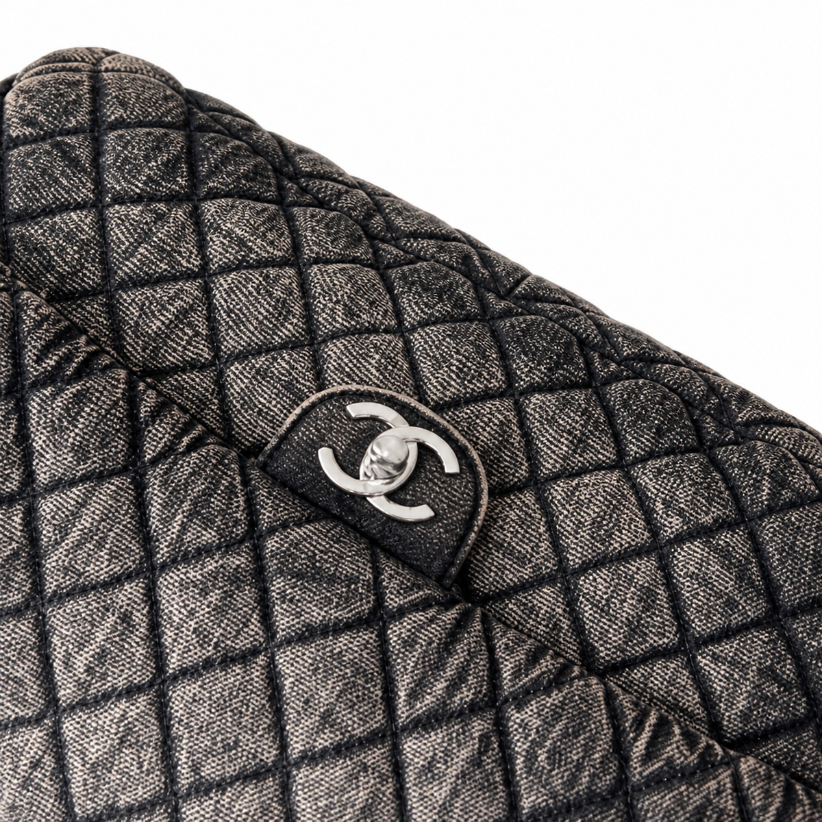 Chanel Charcoal Quilted Flap Bag