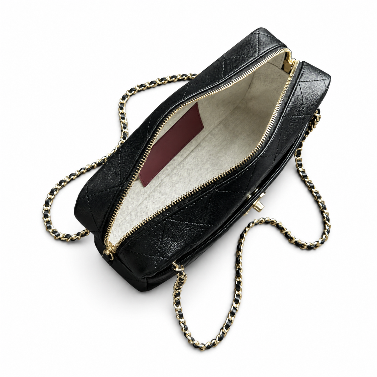 Chanel Sleek Quilted Crossbody Bag