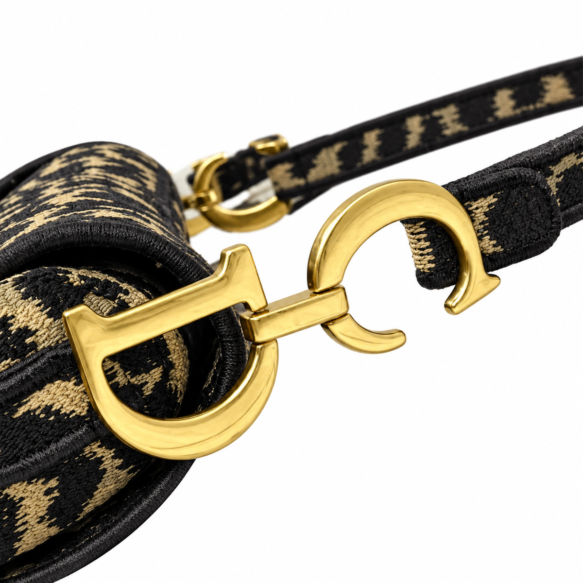 Dior Quilted Cannage Flap Shoulder Bag with Adjustable Strap