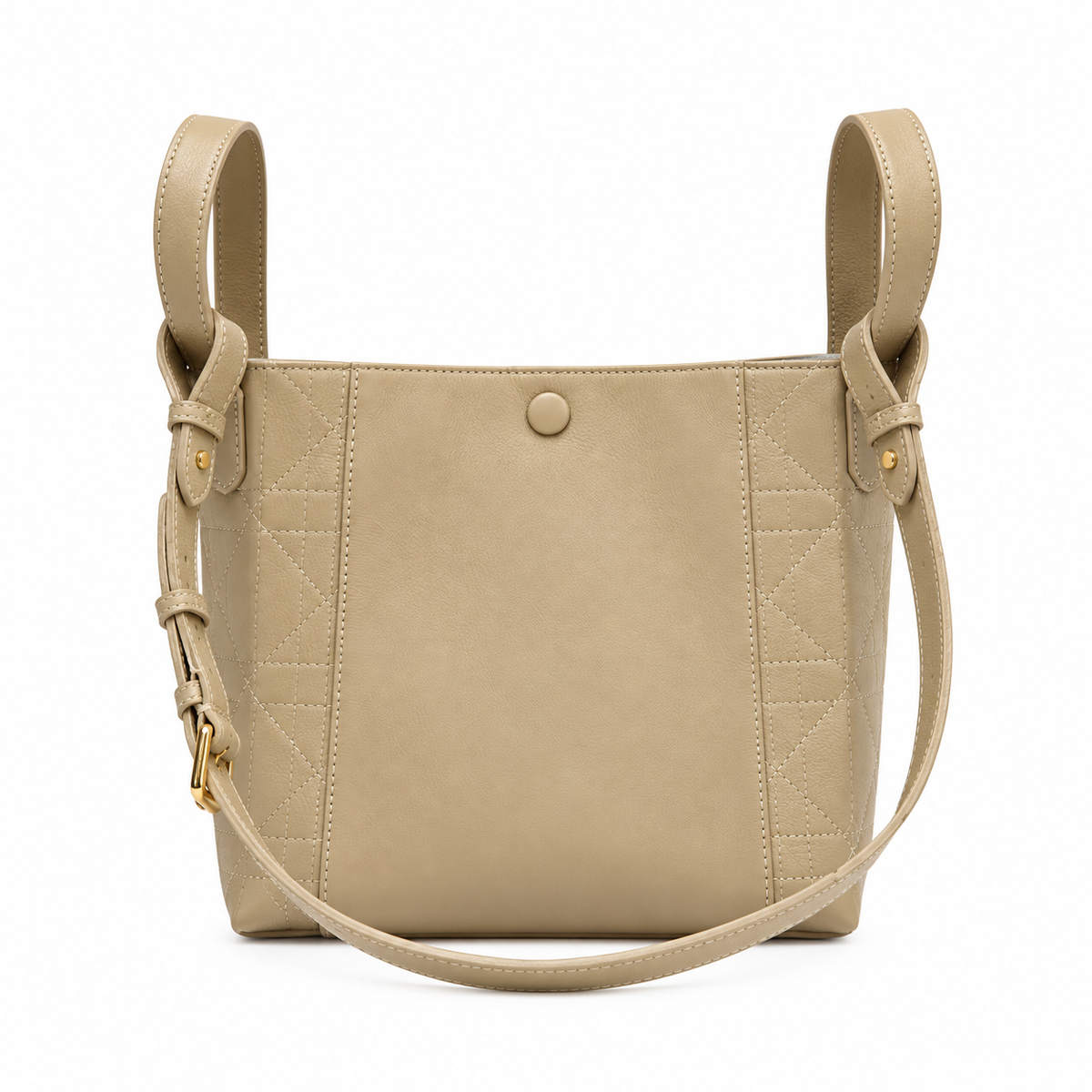 Dior Toujours Small Tote Bag in Stone with Christian Dior Logo