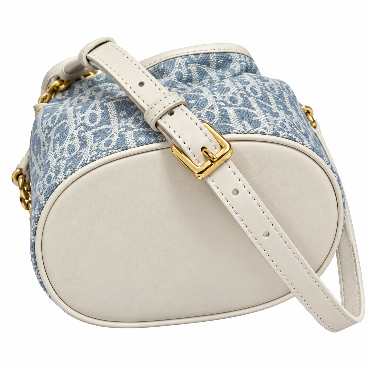 Dior Mini Oblique Jacquard Drawstring Bucket Bag