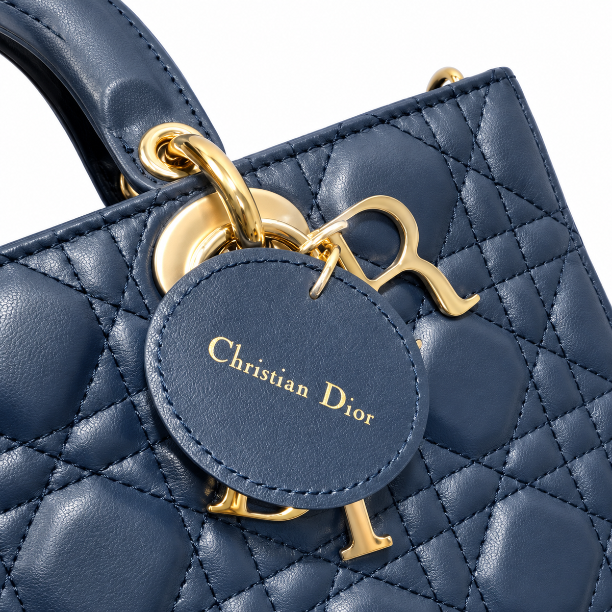 Dior Quilted Cannage Slim Baguette Bag with Removable Strap