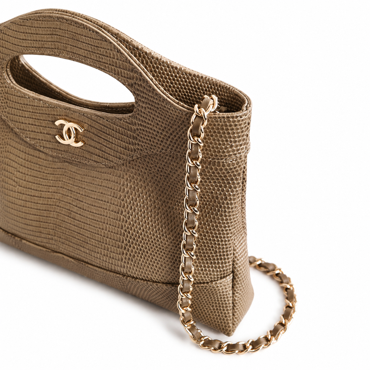 Chanel Quilted CC Top Handle Bag