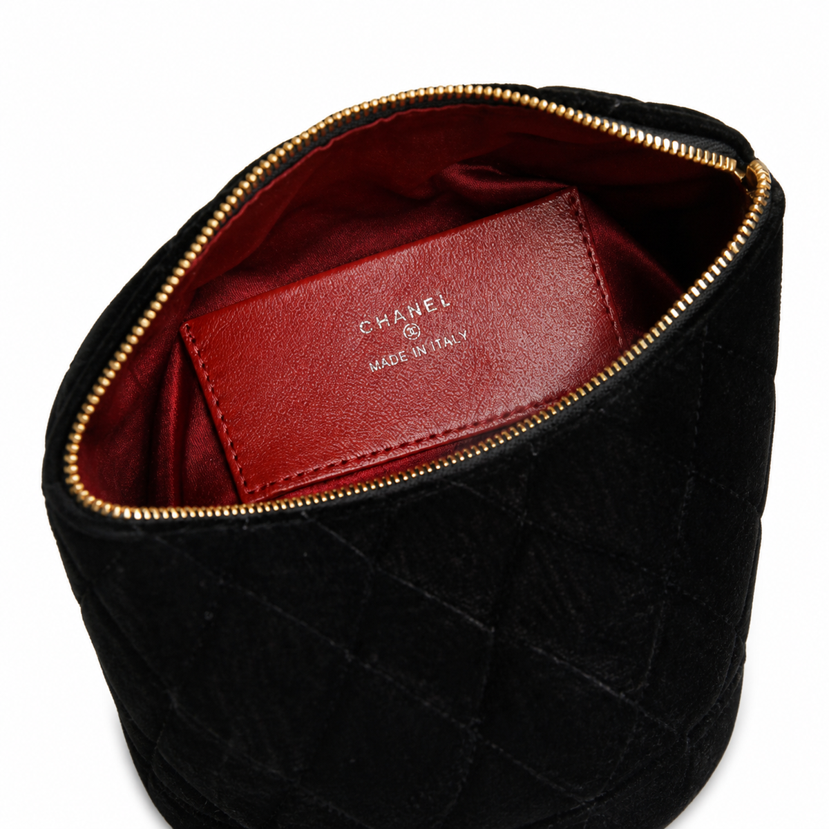 Chanel Black Quilted Cylinder Shoulder Bag