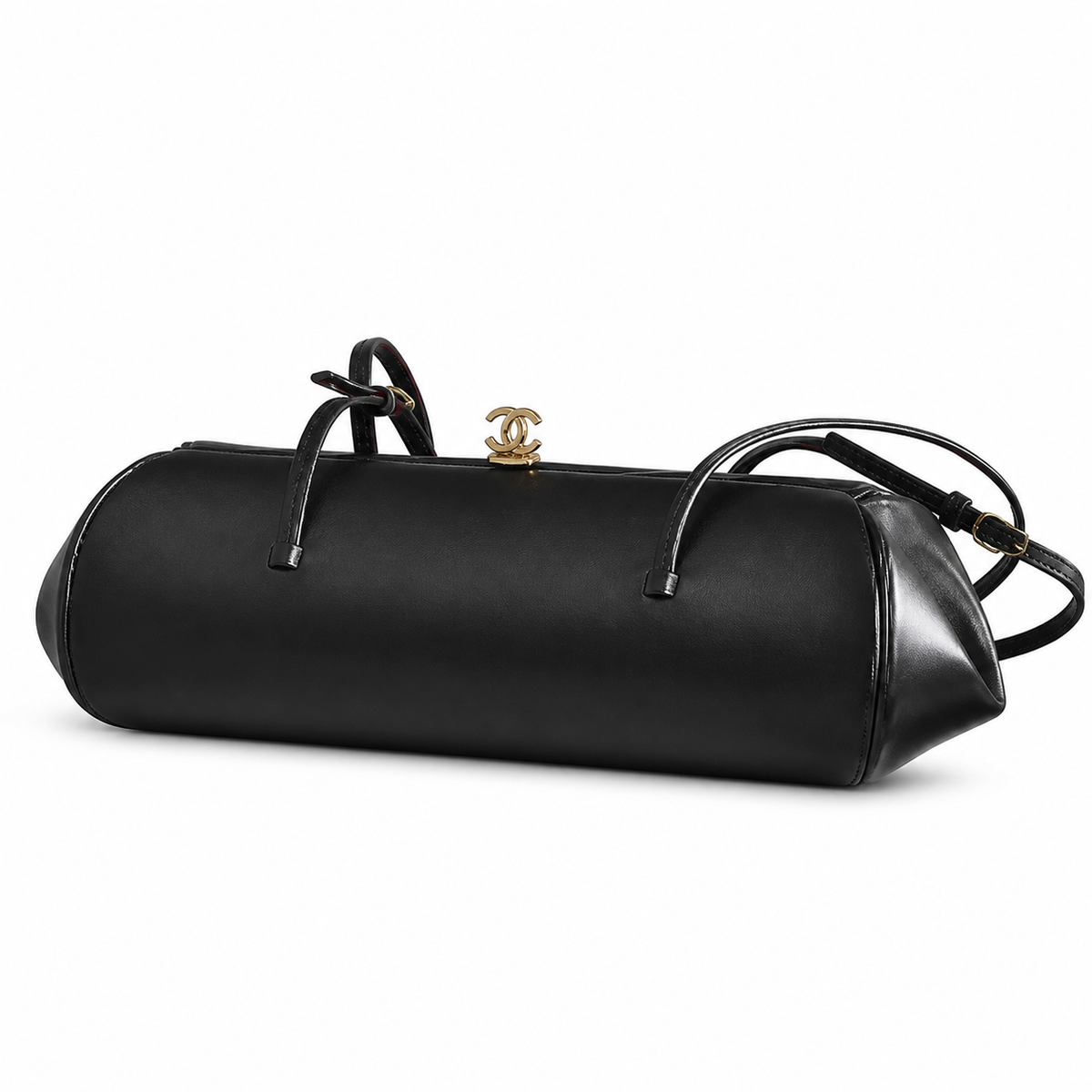 Chanel Black Cylinder Shoulder Bag