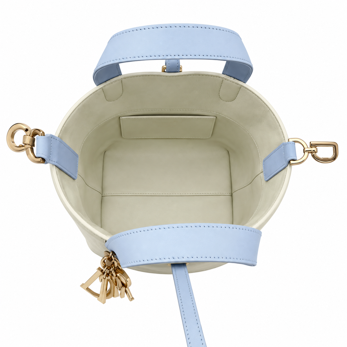 Dior Rose des Vents Mini Tote Bag with Two-Tone Handles and Removable Strap